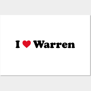 I Love Warren Posters and Art